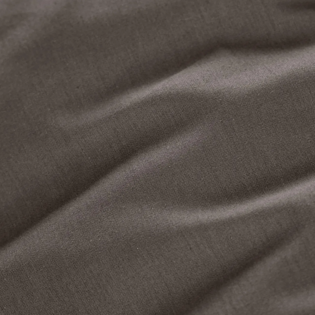 EMINZA Drap housse percale de coton (160 x 200 cm) Cali Gris Anthracite