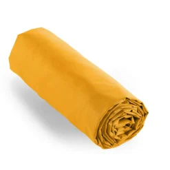 EMINZA Drap housse percale de coton (90 x 200 cm) Cali Jaune moutarde Best