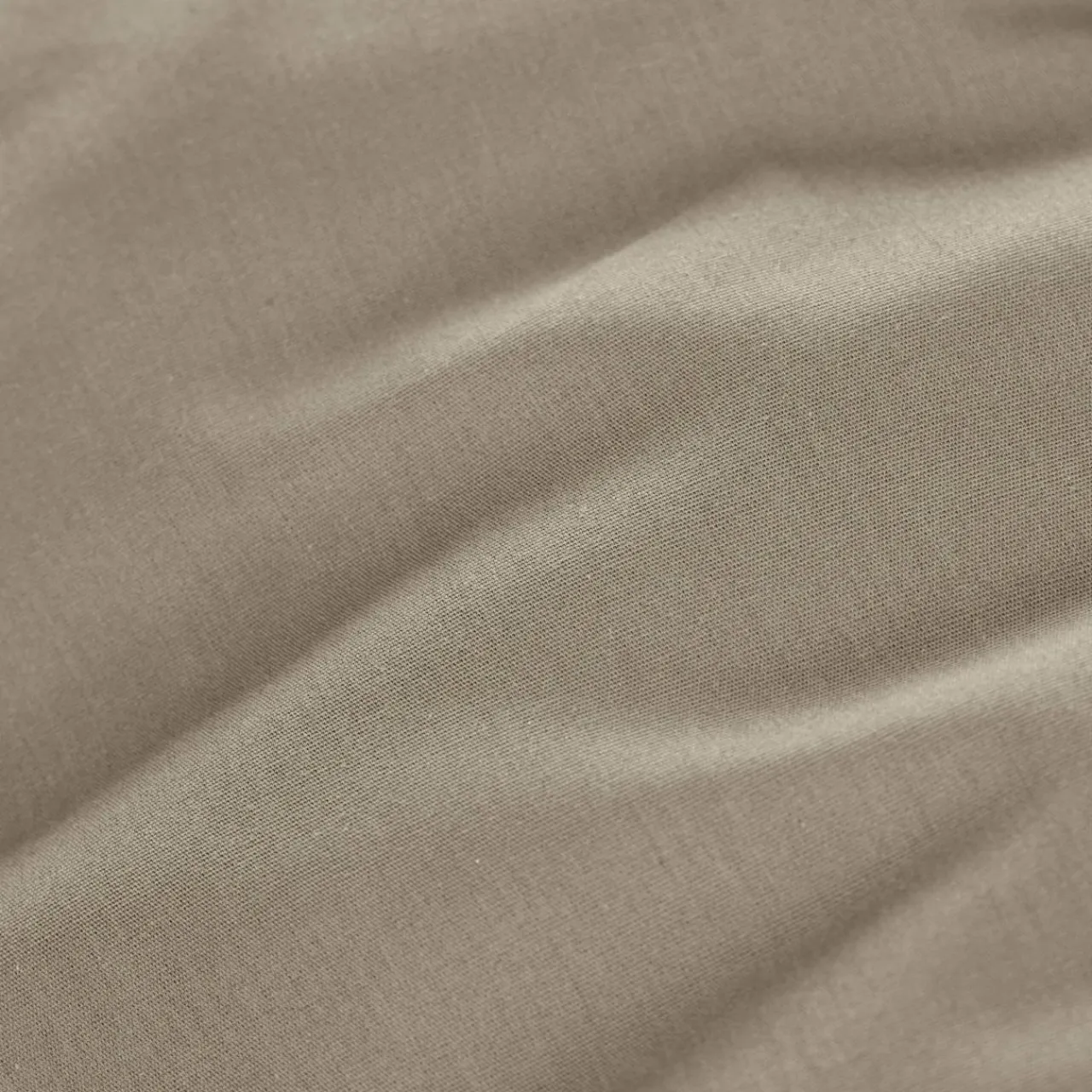 EMINZA Drap housse percale de coton (140 x 200 cm) Cali Taupe Best