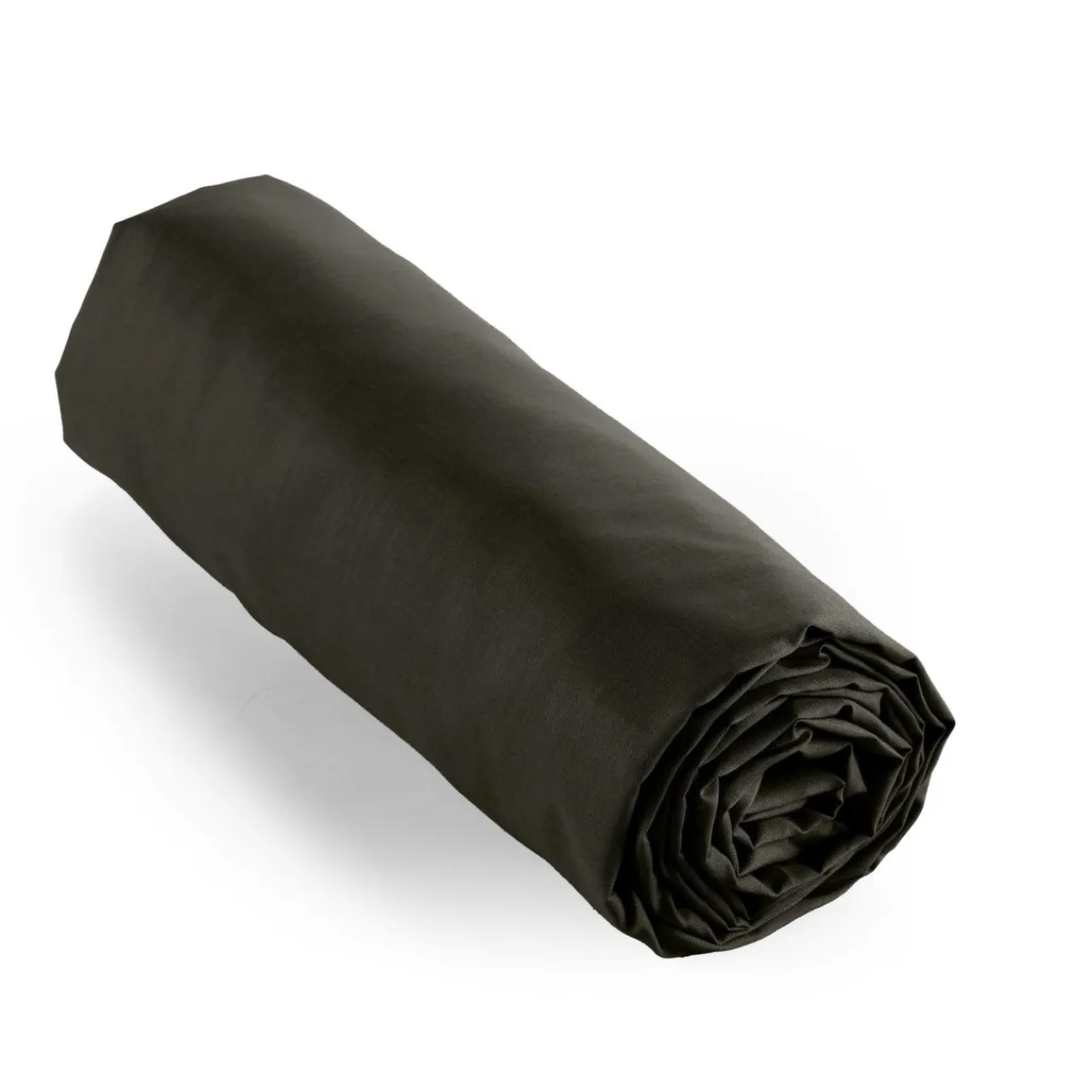 EMINZA Drap housse percale de coton (200 x 200 cm) Cali Noir