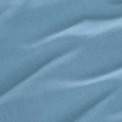EMINZA Drap housse percale de coton (200 x 200 cm) Cali Bleu Ciel New