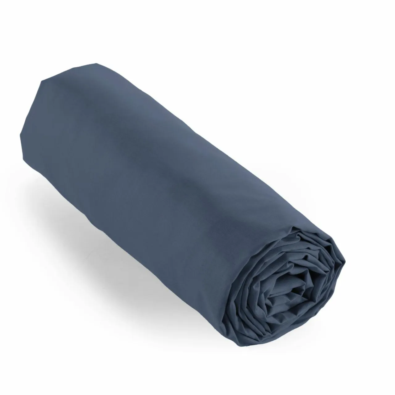 EMINZA Drap housse percale de coton (200 x 200 cm) Cali Bleu marine Sale