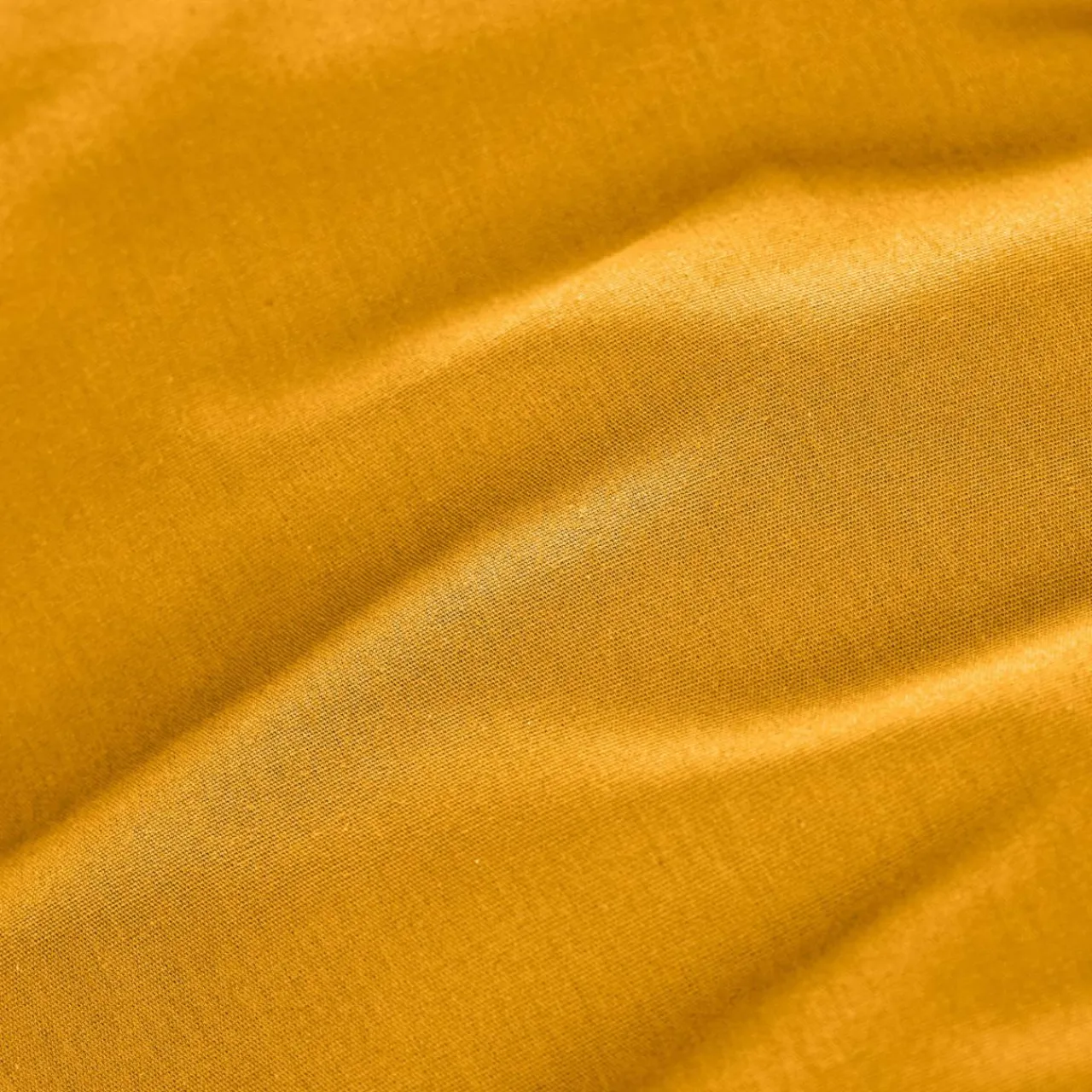 EMINZA Drap housse percale de coton (200 x 200 cm) Cali Jaune moutarde New