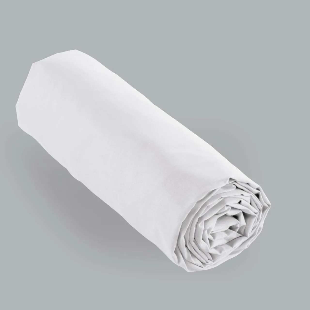 EMINZA Drap housse percale de coton (140 x 200 cm) Cali Blanc Clearance
