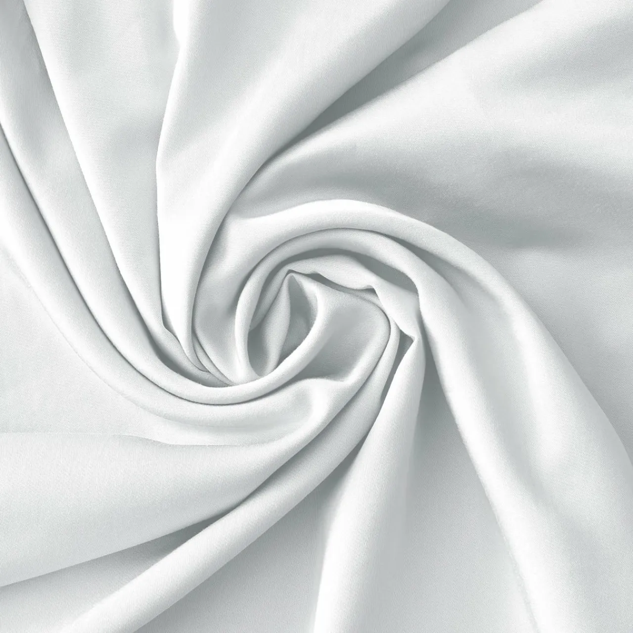 EMINZA Drap housse satin de bambou (200 x 200 cm) Sienna chantilly Blanc