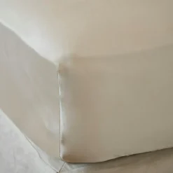 EMINZA Drap housse satin de bambou (90 x 200 cm) Sienna Beige Clearance