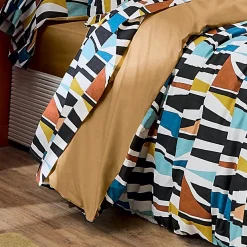 TRADI LINGE Drap plat coton (280 x 310 cm) Pietro Multicolore New