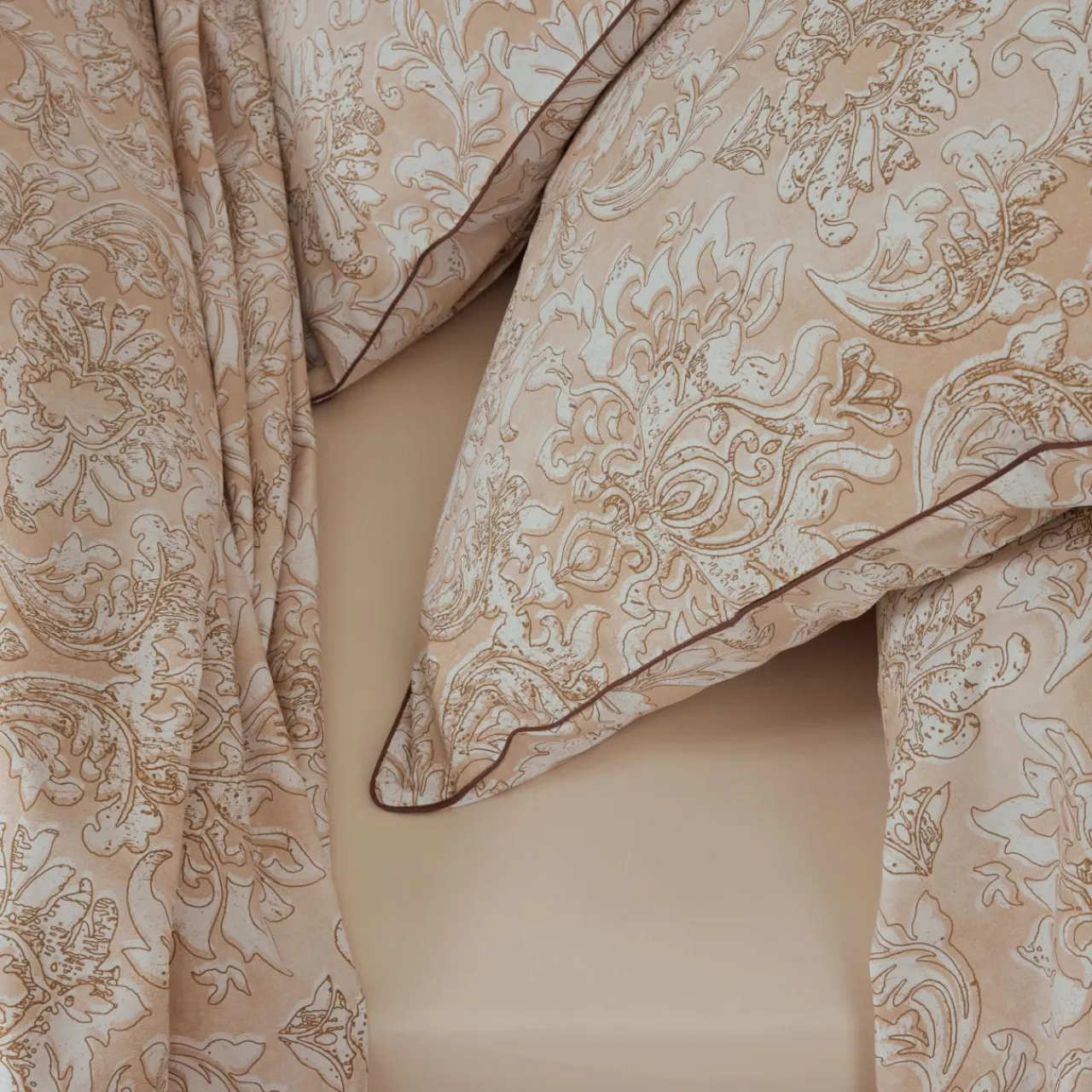 TRADI LINGE Drap plat percale de coton (240 x 310 cm) Palazzo Beige Online