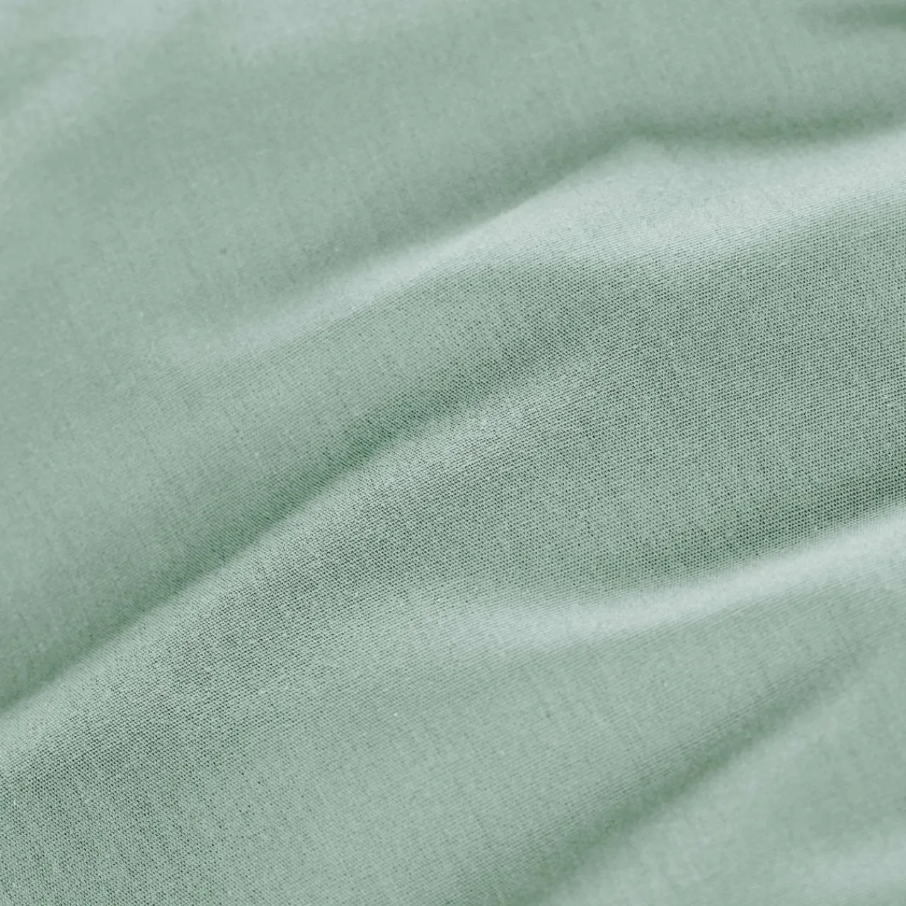 EMINZA Drap plat percale de coton (240 x 300 cm) Cali Vert Eucalyptus Hot