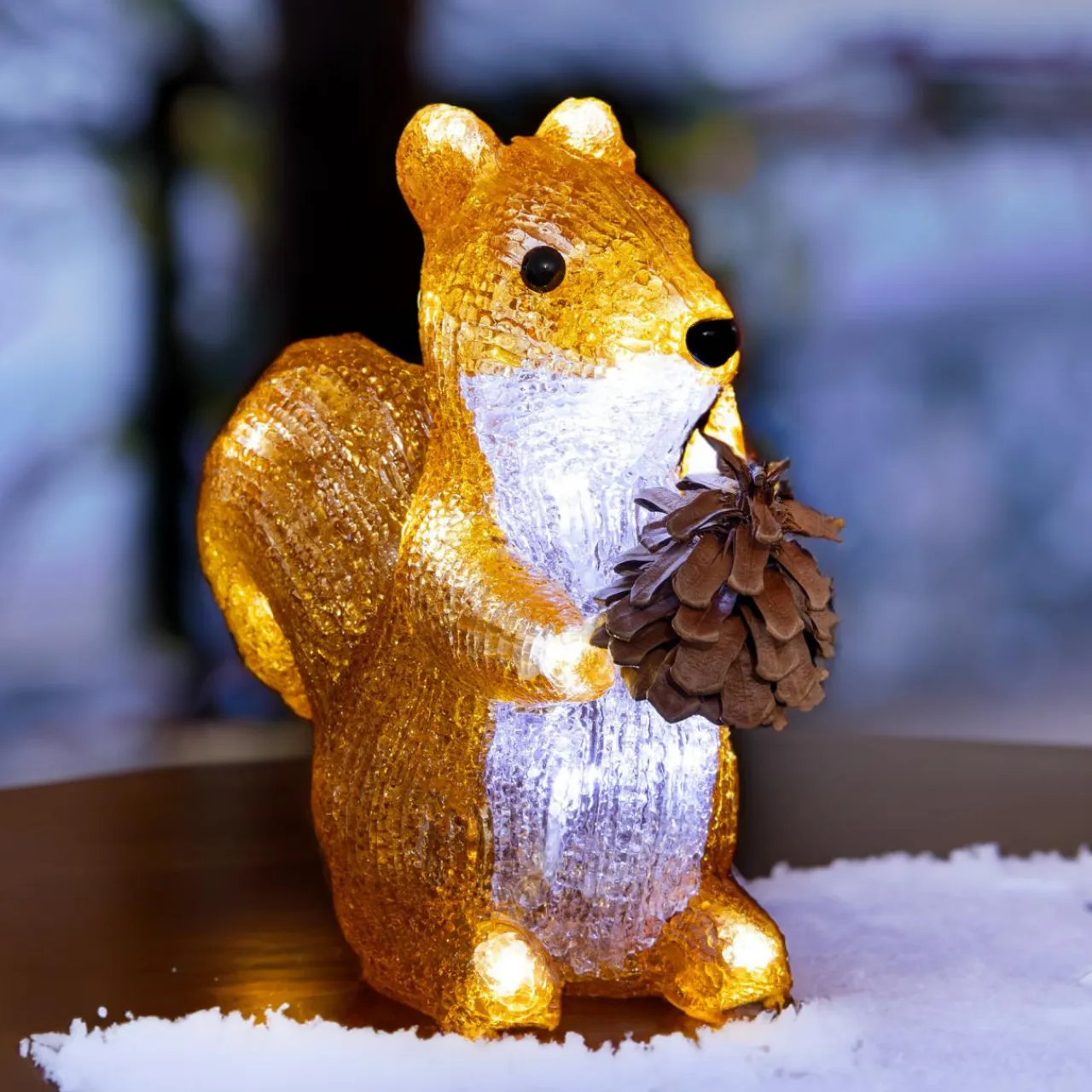 Feeric Lights & Christmas Ecureuil lumineux 20 LED (H20 cm) Tad Blanc froid Blanc chaud Clearance