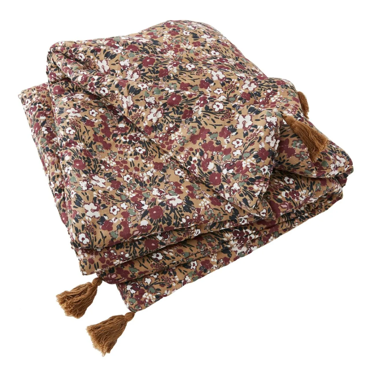 EMINZA Edredon gaze de coton (90 x 200 cm) Constance Camel Outlet