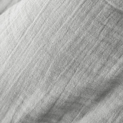 EMINZA Edredon gaze de coton (90 x 200 cm) Gaïa Gris nuage Gris clair