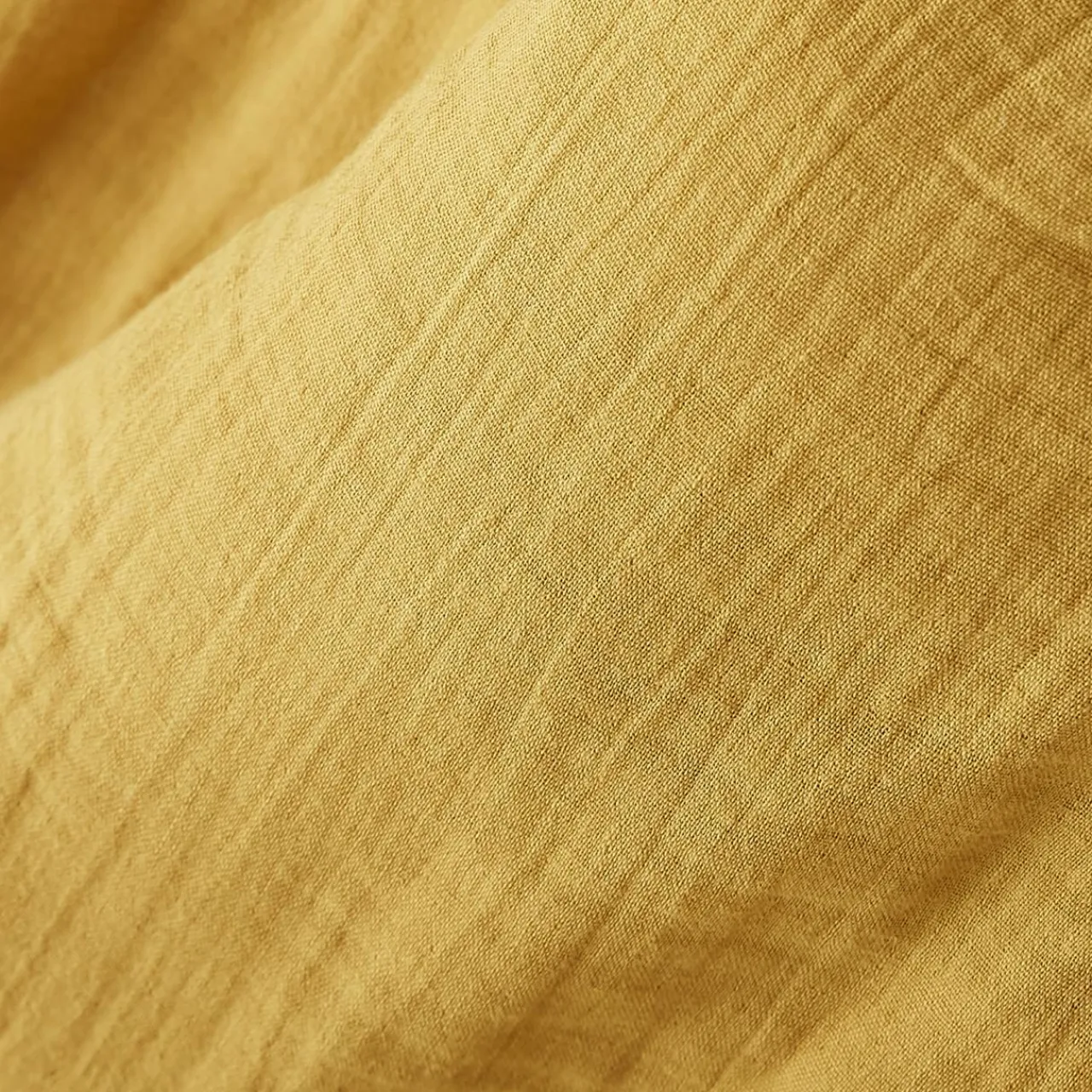 EMINZA Edredon gaze de coton (90 x 200 cm) Gaïa Jaune safran