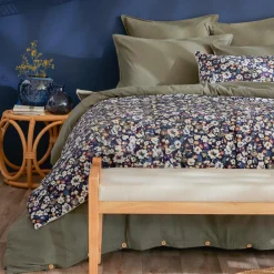 EMINZA Edredon velours (90 x 220 cm) Dolores Bleu Clearance