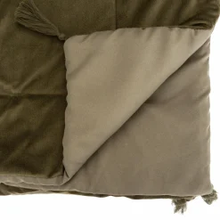 ATMOSPHERA Edredon velours (80 x 180 cm) Sonia Vert kaki Outlet