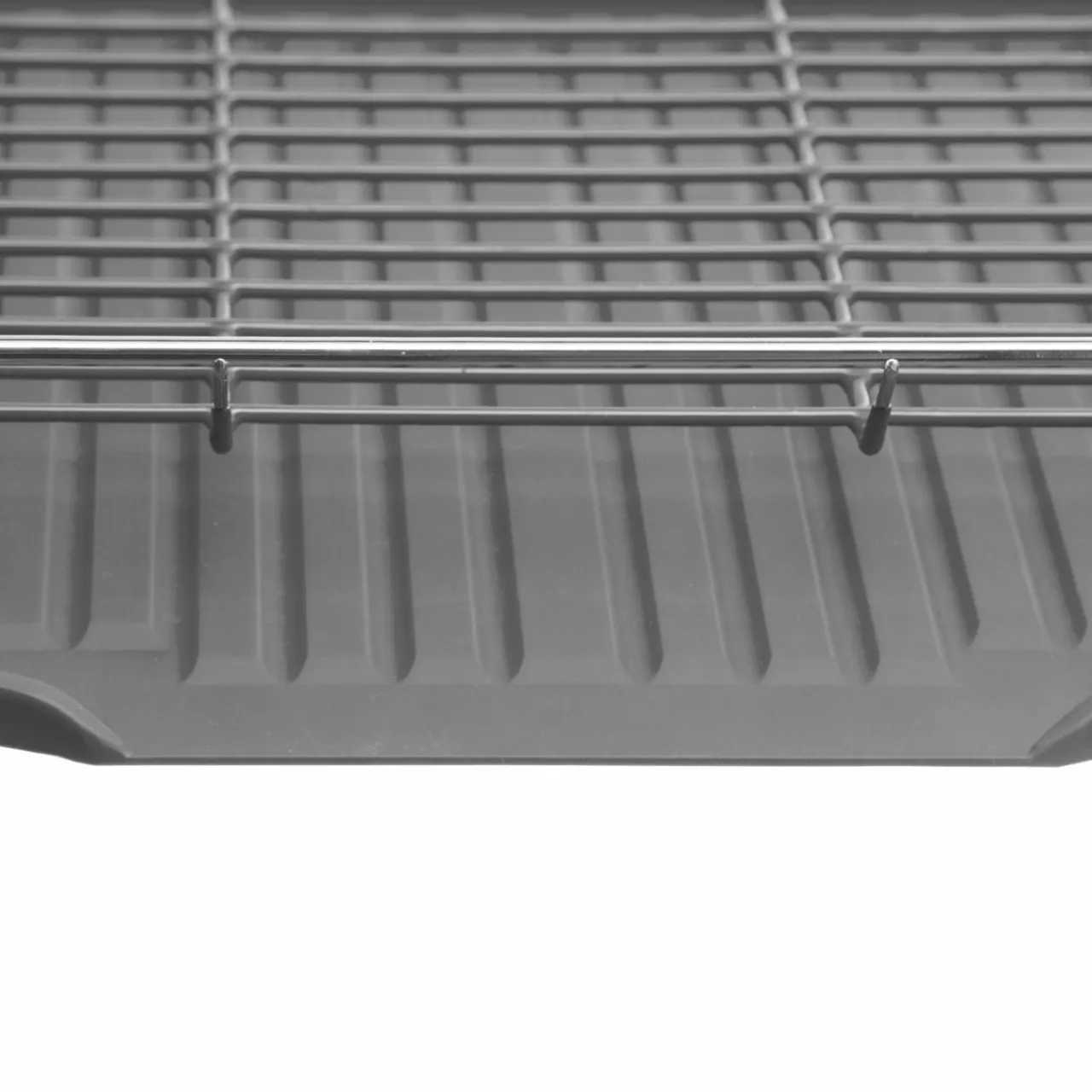 ATMOSPHERA Egouttoir en métal 2 niveaux (50 x 30 cm) Actual Gris Outlet