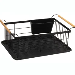 ATMOSPHERA Egouttoir en métal (46 x 32 cm) Blackwood Noir Hot