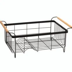 ATMOSPHERA Egouttoir en métal (46 x 32 cm) Blackwood Noir Hot