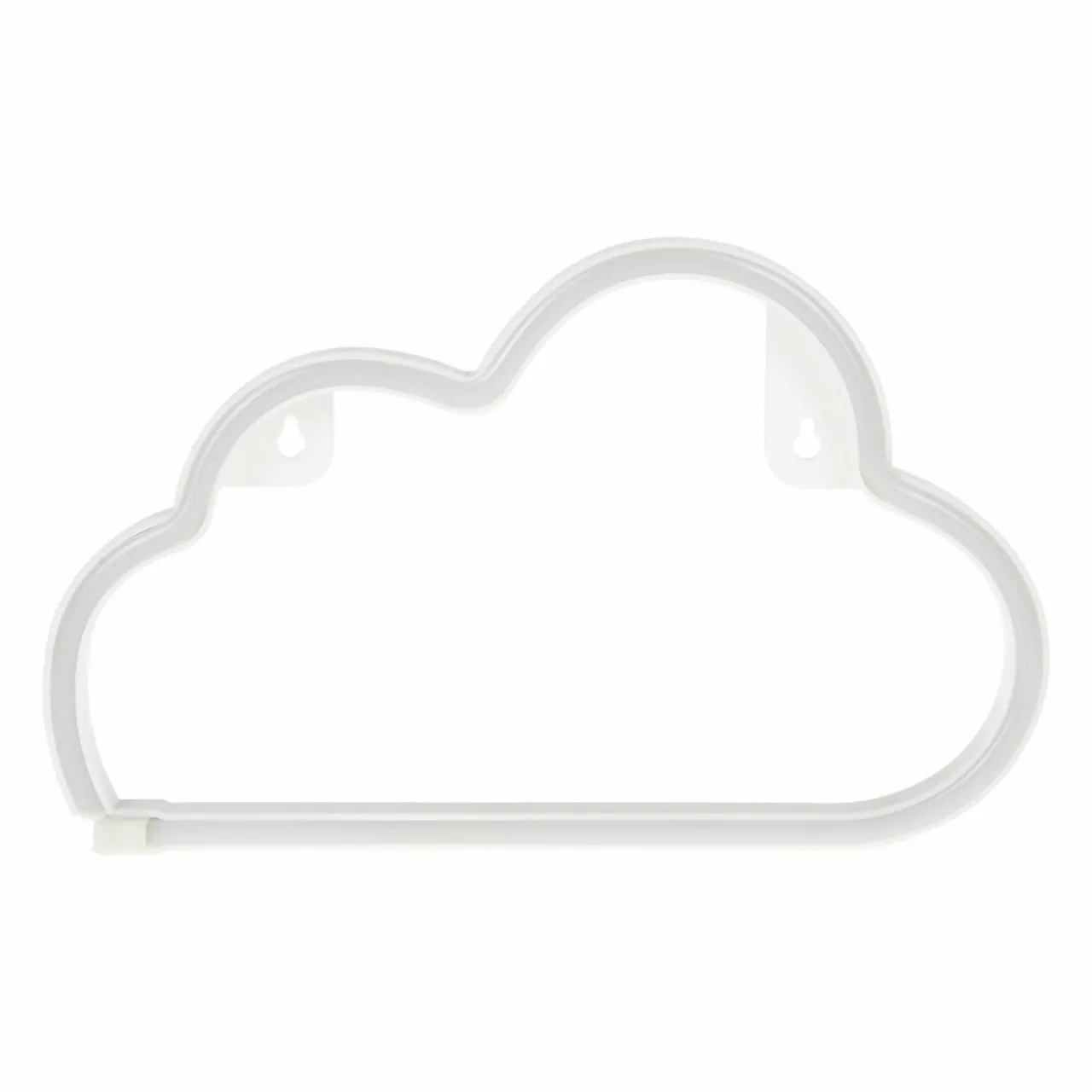 OSTARIA Enseigne lumineuse néon à piles (H18,7 cm) Nuage Blanc Best