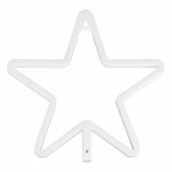 OSTARIA Enseigne lumineuse néon à piles (H26,8 cm) Étoile Jaune Discount