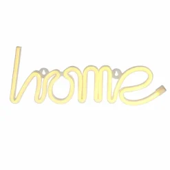 OSTARIA Enseigne lumineuse néon à piles (H13 cm) Home Blanc Best