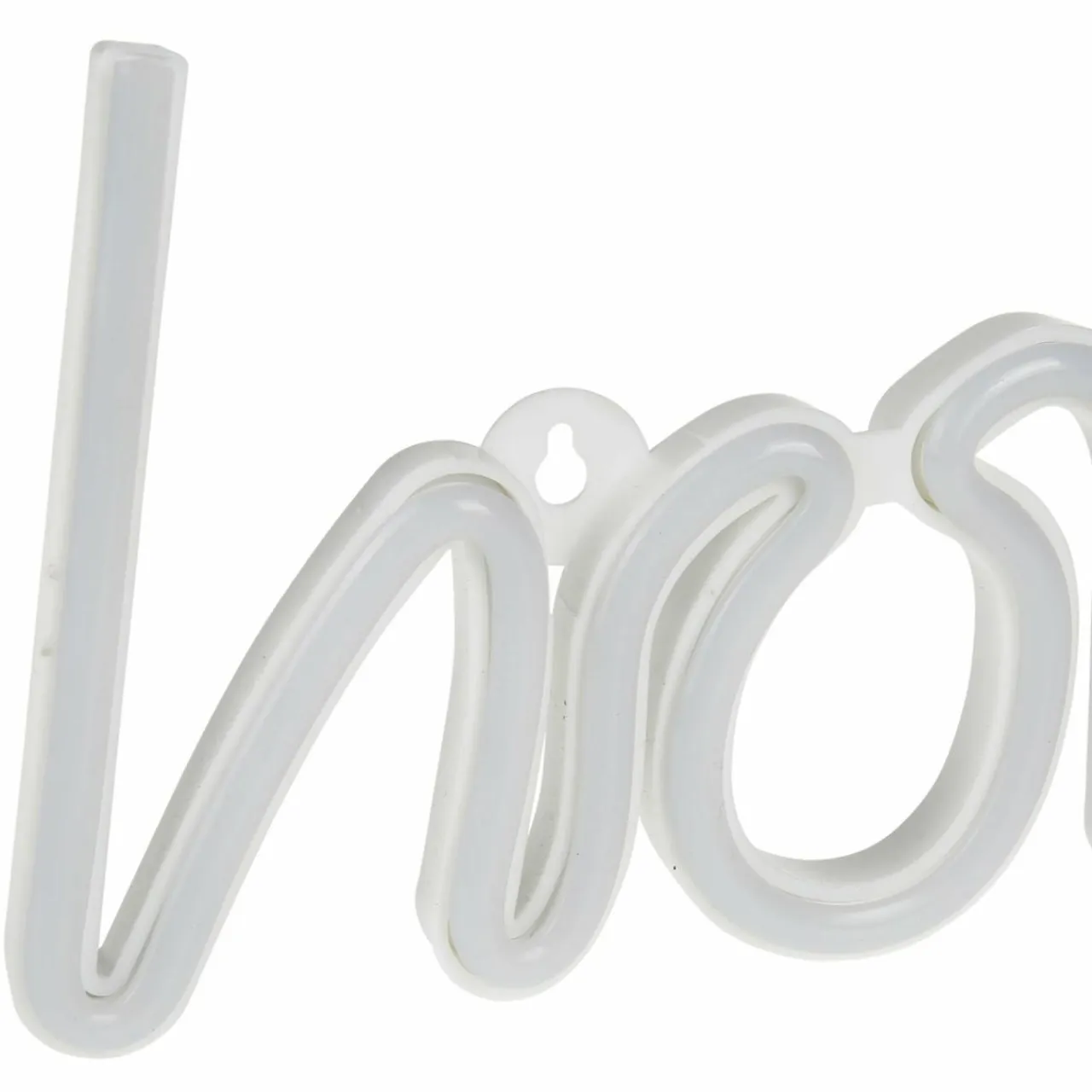 OSTARIA Enseigne lumineuse néon à piles (H13 cm) Home Blanc Best