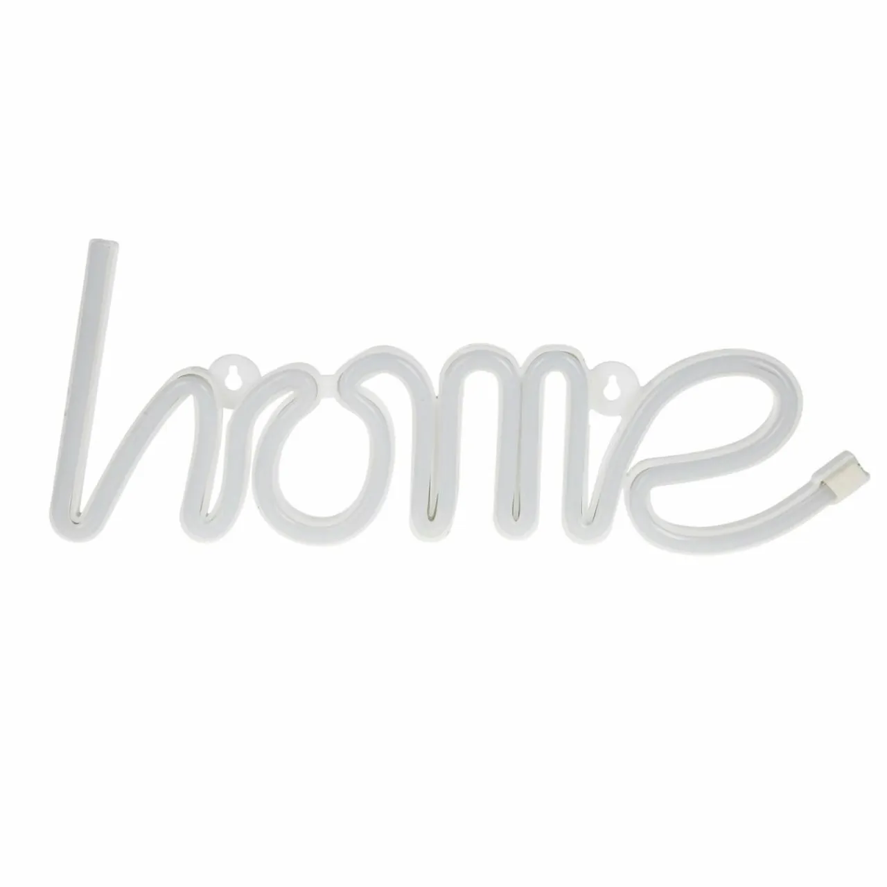 OSTARIA Enseigne lumineuse néon à piles (H13 cm) Home Blanc Best