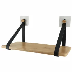 TENDANCE Etagère adhésive bambou (40 x H20 cm) Easy Chic Noir Clearance