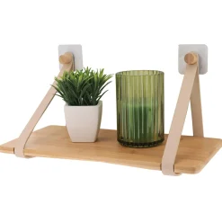 TENDANCE Etagère adhésive bambou (40 x H20 cm) Easy Chic Beige