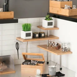 ATMOSPHERA Etagère d'angle (H39 cm) Vahina le Naturel