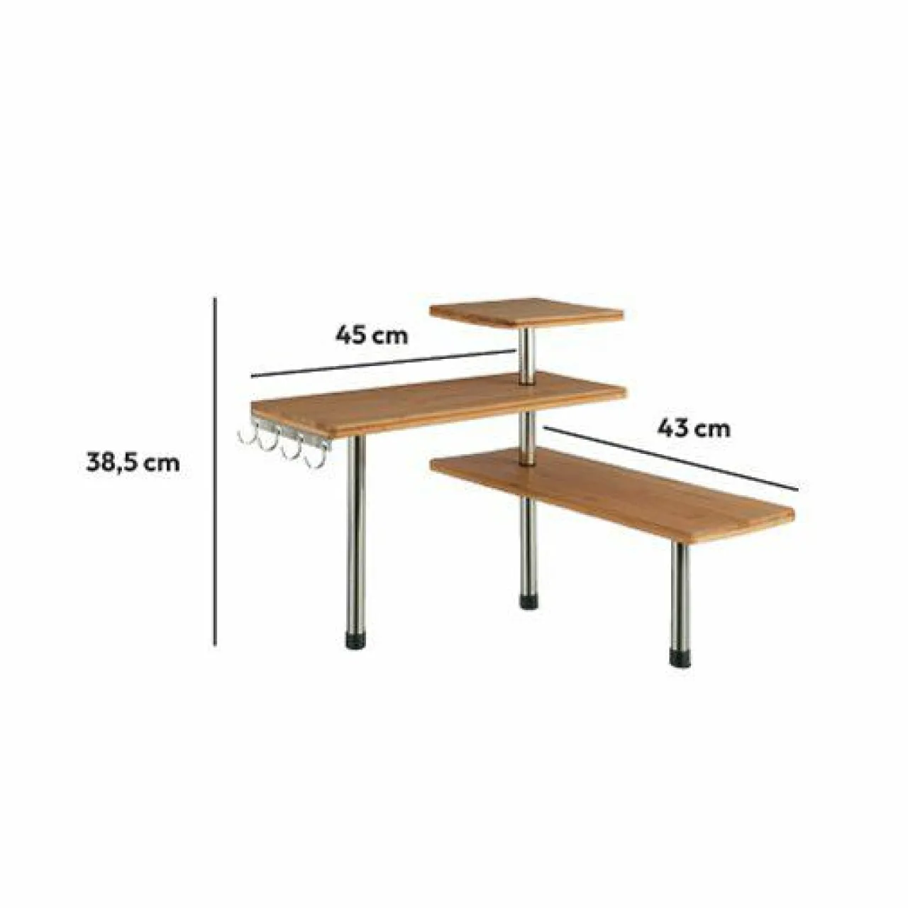 ATMOSPHERA Etagère d'angle (H39 cm) Vahina le Naturel