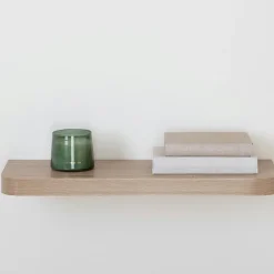 5 Five Simply Smart Etagère murale en bois (60 cm) Coins arrondis Fixy Naturel Discount