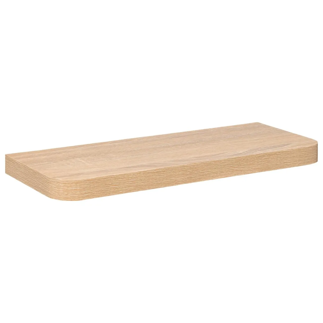 5 Five Simply Smart Etagère murale en bois (60 cm) Coins arrondis Fixy Naturel Discount