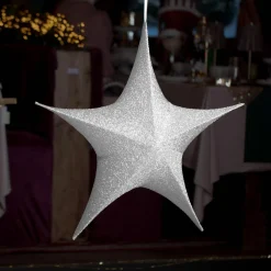 KAEMINGK Etoile de Noël à suspendre (D180 cm) Christmas Argent Clearance