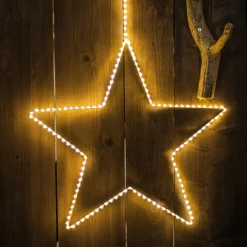 EMINZA Etoile lumineuse à suspendre 175 LED (D58 cm) Kais Blanc chaud Hot