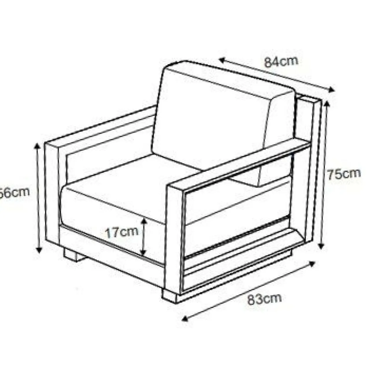 MOBELLIA Fauteuil de jardin détente en aluminium Elba Blanc et beige Blanc - Beige