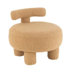 EMINZA Fauteuil enfant bouclette (H45 cm) Jade Jaune ocre Discount