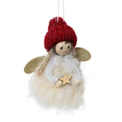 KAEMINGK Fée de Noël à suspendre (H9 cm) Princesse he Blanc Clearance