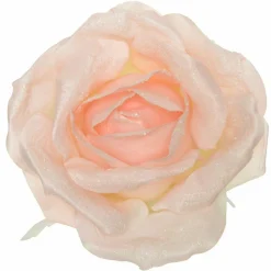 KAEMINGK Fleur de Noël avec crochet (D28 cm) Rosine Rose poudré Outlet