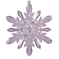 KAEMINGK Flocon de Neige à suspendre (H14 cm) Glacé Violet Hot