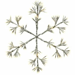 KAEMINGK Flocon de Noël lumineux 336 LED (H78 cm) Flash Blanc chaud Hot