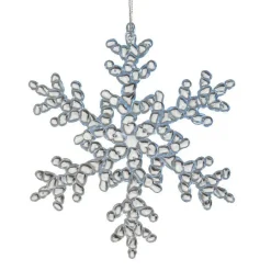 KAEMINGK Flocon de Noël à suspendre (H15 cm) Givré Transparent Bleu Ciel Online