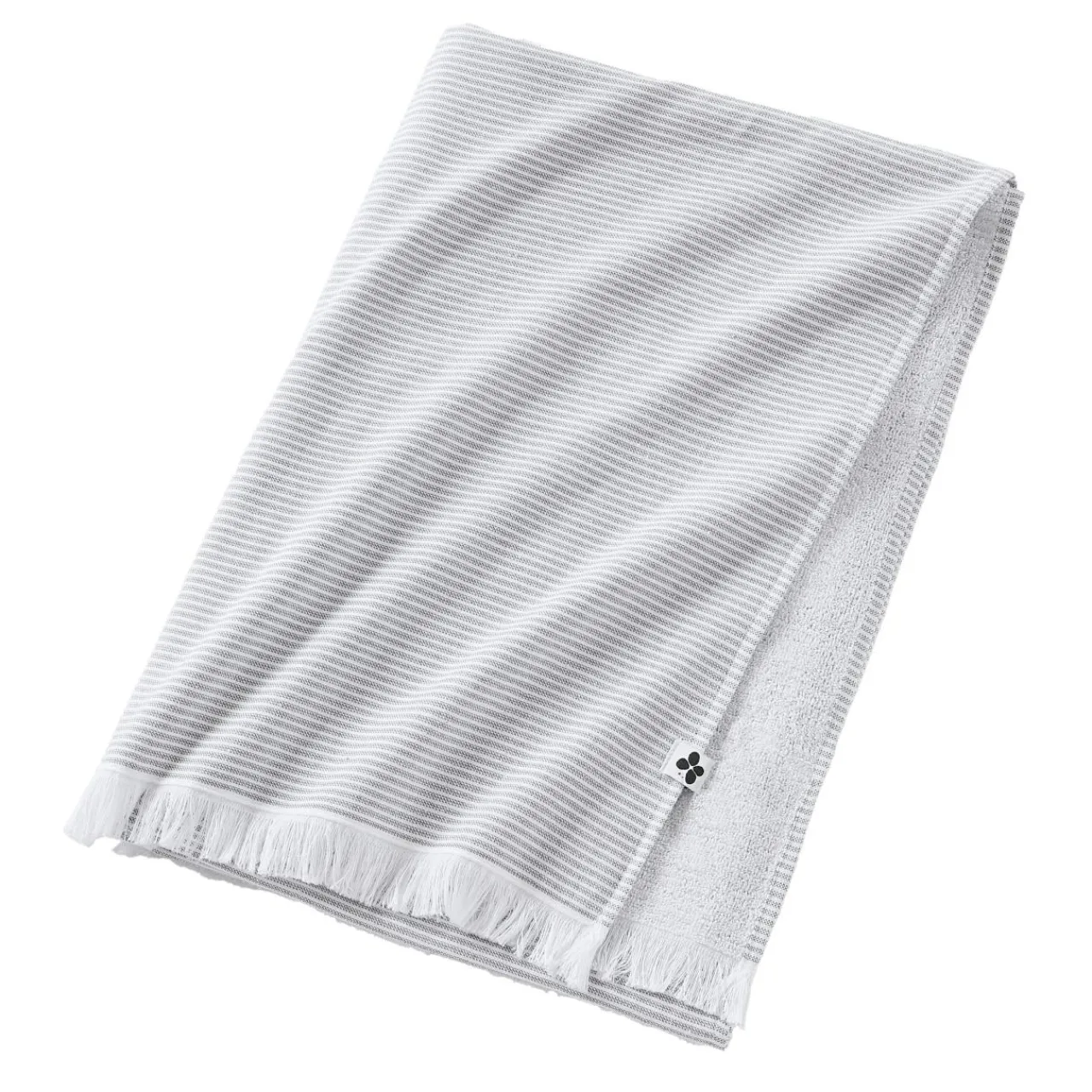L'effet papillon Fouta coton et éponge (95 x 180 cm) Naël galet Gris New