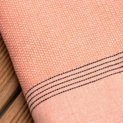Fouta coton recyclé (100 x 200 cm) Beach Corail Orange Online