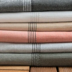 Fouta coton recyclé (100 x 200 cm) Beach e Gris Clearance