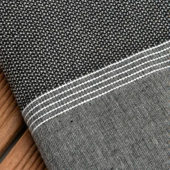 Fouta coton recyclé (100 x 200 cm) Beach e Noir Outlet