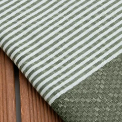 Fouta coton recyclé (100 x 200 cm) Océane Vert kaki Online