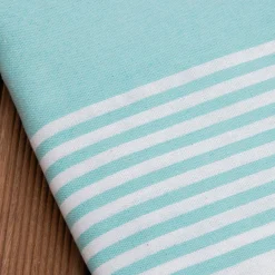 Fouta coton recyclé (200 x 200 cm) Summer Bleu turquoise Clearance