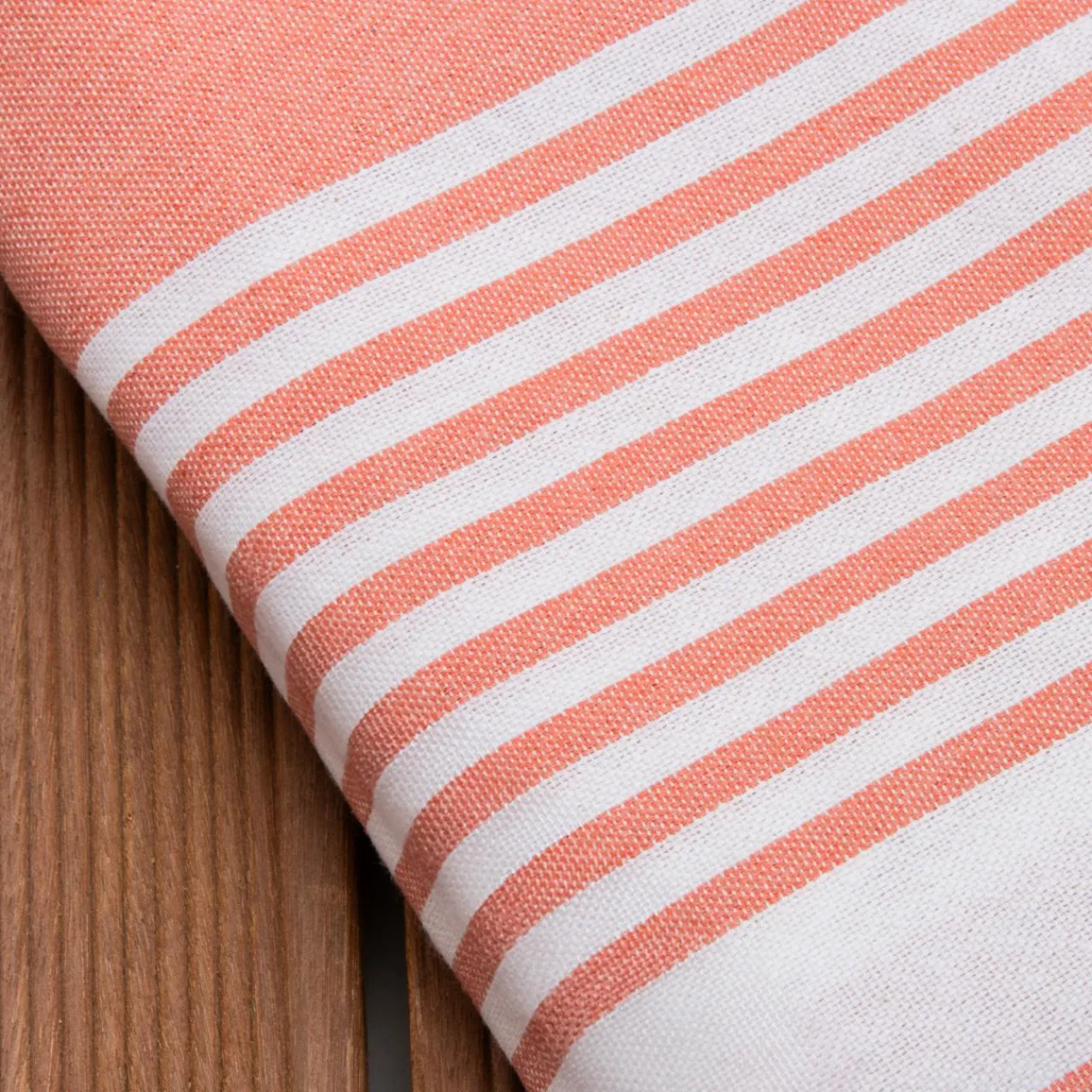 Fouta coton recyclé (200 x 200 cm) Summer Corail Orange New