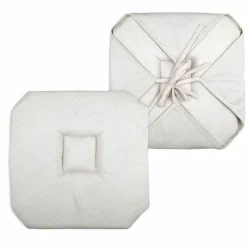 STOF Galette de chaise carrée à rabats (40 x 40 cm) Béa Ecru Outlet
